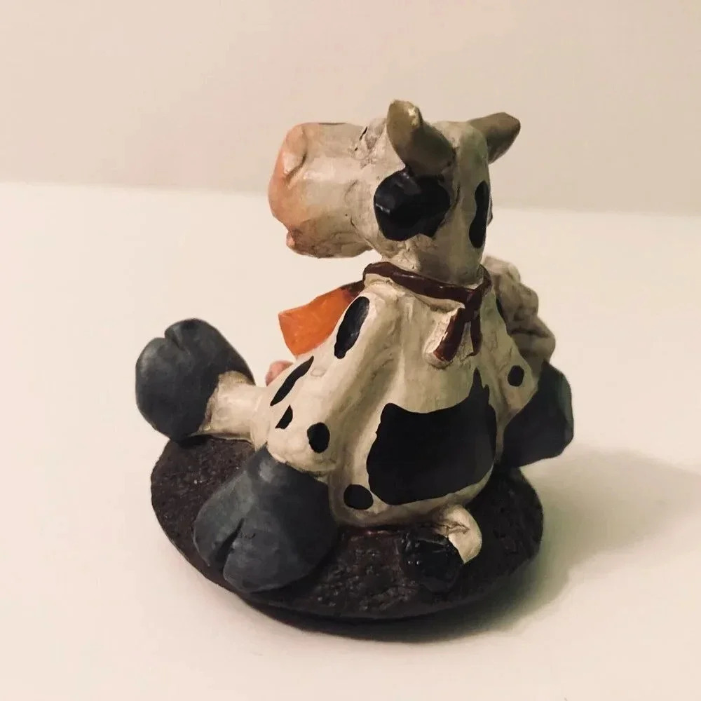 Vintage BFD Cow Figure Milk Carton Resin 2.5 Inch Tall - Picture 5 of 13